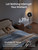 DREO Smart Fan for Bedroom with RGB Light, 150°+120° Omni-directional Oscillating, Quiet Fan, 100ft Air Circulator Pedestal Fan, 12 Speeds, 6 Modes, 37-42'' Height, Wi-Fi/Voice/Alexa, grey