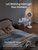 DREO Smart Fan for Bedroom with RGB Light, 150°+120° Omni-directional Oscillating, Quiet Fan, 100ft Air Circulator Pedestal Fan, 12 Speeds, 6 Modes, 37-42'' Height, Wi-Fi/Voice/Alexa, white