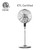 HOLMES 16" Vintage Digital Metal Stand Fan with Remote, Chrome Silver