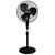 Hurricane Supreme Oscillating Pedestal Fan w/Remote for Home, Black, 16in