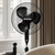 Hurricane Supreme Oscillating Pedestal Fan w/Remote for Home, Black, 16in