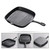 DEARMAMY Cast Iron Steak Frying Pan with Grill Sear Lines 24x24cm