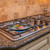ULTECHNOVO Cast Iron Egg Skillet with Double Handle and Wooden Board