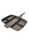 SODEF Multicolor Granite Cast Iron 5-Section Skillet Pan - Even Heat Distribution for Cooking - Cooking Surface - 3