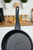 Cast Iron Granite 3-Piece Frying Pan Set Black 7.9 in 9.4 in 11 in Non-Stick Surface Easy to wipe Durable Cooking Pans