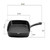 GWWHHY Cast Iron Steak Frying Pan Without Coating with Striated Pattern Plate
