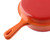 Gonetre Enameled cast iron skillet, nonstick 10.2 inch frying pan (Orange)