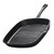 Cast Iron Steak Frying Pan with Handle, Uncoated Square Striped Skillet