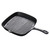 Uonlytech Cast Iron Steak Pan 24x24cm Uncoated Striped Frying Skillet