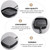 Uonlytech Cast Iron Steak Pan 24x24cm Uncoated Striped Frying Skillet