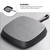 Uonlytech Cast Iron Steak Pan 24x24cm Uncoated Striped Frying Skillet