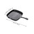 INOOMP Cast Iron Steak Pan 24x24cm Uncoated Square Skillet with Handle
