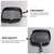 INOOMP Cast Iron Steak Pan 24x24cm Uncoated Square Skillet with Handle