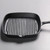 INOOMP Cast Iron Steak Pan 24x24cm Uncoated Square Skillet with Handle