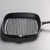 Cast Iron Steak Frying Pan, Uncoated Striped Skillet for Stovetop Grilling