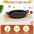 Nagoyuki 2 Set Cast Iron Skillet with 2 Handles, Medium Gratin Dish with Wooden Serving Stand, Cast Iron Pan for Kitchen Baking Cooking Frying,18cm x 12cm
