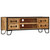 APXESS TV Stand, Industrial Media Console Table with 4 Drawers, Brown