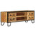 APXESS TV Stand, Industrial Media Console Table with 4 Drawers, Brown