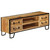 APXESS TV Stand, Industrial Media Console Table with 4 Drawers, Brown