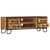 APXESS TV Stand, Industrial Media Console Table with 4 Drawers, Brown