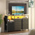 SunnyFurn TV Stand Dresser for Bedroom, LED Dresser Fits Up to 60 Inch TV