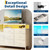 Festisoul TV Stand Dresser for Bedroom, LED Dresser Fits Up to 60 Inch TV