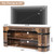62.99 Inch TV Stand for 70" TVs, 3-Tier Rustic Farmhouse TV Console