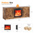 Bonnlo 54" Fireplace TV Stand for Living Room, Barn Doors, Rustic Brown