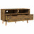 HDFQWTYG TV Stand, Smoked Oak Media Console, 35.4x15.7x19.1 in Cabinets
