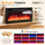 VINGLI 70" Fireplace TV Stand for TVs up to 80", Black