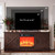 DWVO Farmhouse TV Stand for 65 Inch TVs, Double Barn Doors, Espresso