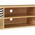 KQWQERT Solid Mango Wood TV Stand, Industrial Media Console with 4 Drawers