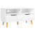 TV Stand High Gloss White 35.4"x15.7"x19.1" Engineered Wood