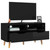 TV Stand High Gloss Black 35.4"x15.7"x19.1" Engineered Wood