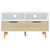 TV Stand White and Sonoma Oak 35.4"x15.7"x19.1" Engineered Wood