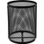 Global Industrial 36 Gallon Outdoor Commercial Trash Can with Dome Lid, Plastic Liner and Anchor Kit Included, 23-1/2" Diameter x 40" H, Powder Coated Steel, Unassembled, Black