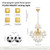 Firedanz Crystal Chandelier Ceiling Pendant Light, Height Adjustable