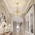 Firedanz Crystal Chandelier Ceiling Pendant Light, Height Adjustable