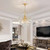 Firedanz Crystal Chandelier Ceiling Pendant Light, Height Adjustable