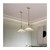 Modern Single Glass Led Chandelier for Dining Room Ceiling Indoor Lighting