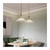 Modern Single Glass Led Chandelier for Dining Room Ceiling Indoor Lighting