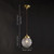 American Light Luxury Glass Chandelier E27 1-lamp - - Brass Ceiling Pendent Lamp Bedside Porch Long Line Luminaire Adjustable Indoor Lighting,for Hall