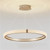 Modern Ring LED Acrylic Pendant Light Creative Round Dimmable Chandelier Minimalist Circular Ceiling Light Fixture