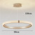 Modern Ring LED Acrylic Pendant Light Creative Round Dimmable Chandelier Minimalist Circular Ceiling Light Fixture