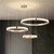 Modern Ring LED Acrylic Pendant Light Creative Round Dimmable Chandelier Minimalist Circular Ceiling Light Fixture