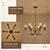 Antique Gold Chandelier Vintage Brass Dining Room Chandelier Light Fixture