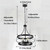 ATXIKLP American Farmhouse Retro LED Chandelier, Wrought Iron Lampshade, Height Adjustable | Suitable for Living Room, Dining Room, Bedroom, Kitchen, Bar, Coffee Shop, Lighting Fixture