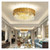Luxury Crystal Chandelier Modern LED Ceiling Lights for Living Dining Room Bedroom Indoor Gold Pendant Lamp,installable