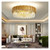 Luxury Crystal Chandelier Modern LED Ceiling Lights for Living Dining Room Bedroom Indoor Gold Pendant Lamp,installable
