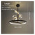 LED Chandeliers, Nordic Black Pendant Lamp Led Circle Ceiling Hanging Chandelier Loft Living Dining Room Kitchen Lighting Fixture(Large)